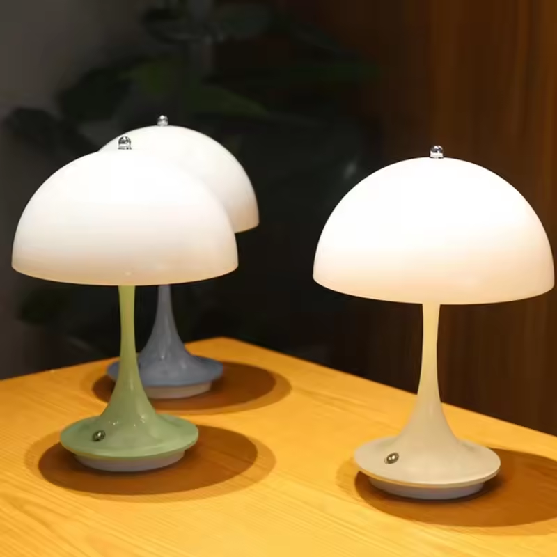 Touch Dimming Mushroom Home Decor Luxury Rechargeable Lamp Outdoor Restaurant led Table Lamps