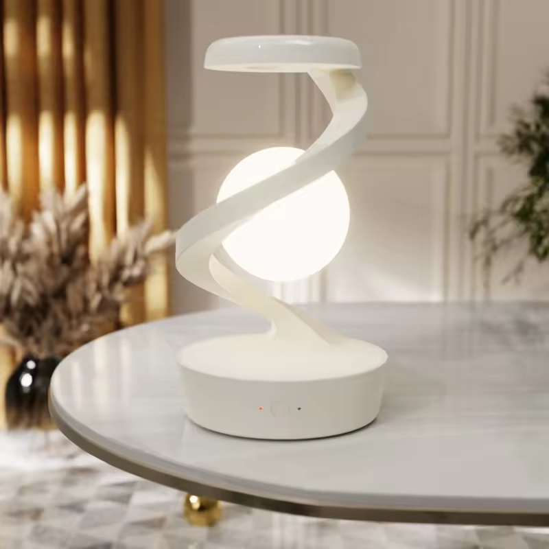 Smart phone wireless charging rotary suspension desk lamp Creative color atmosphere night light