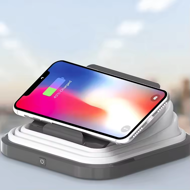 Desk Lamp LED Wireless Charger Touch Lamp For Bedroom Eye-care Night Light Portable Collapsible Folding Lamp