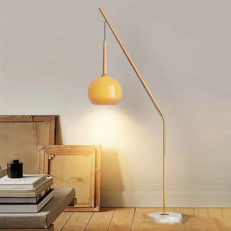 Retro living room study LED floor lamp creative bedside vertical sofa tea table floor lamps