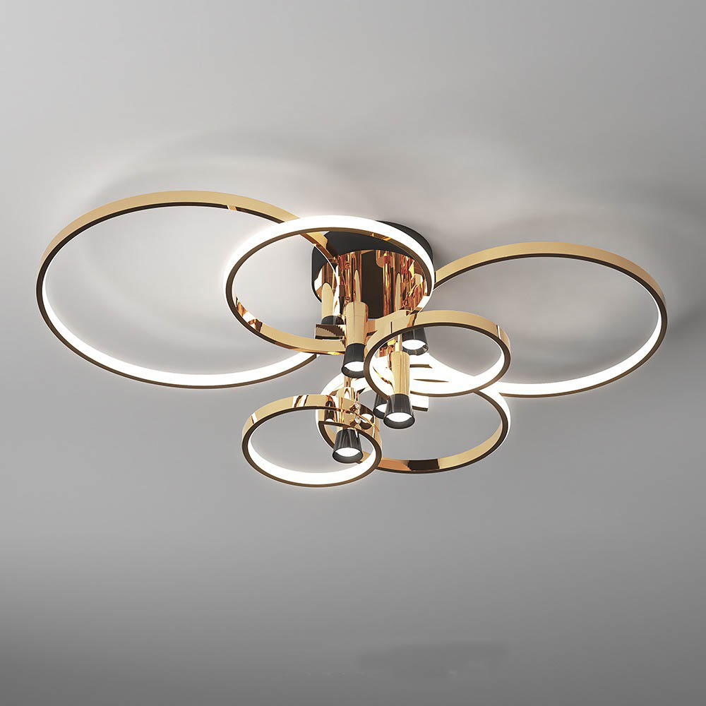 Fashionable New living room bedroom aluminum iron art ceiling lights chandelier LED ceiling light