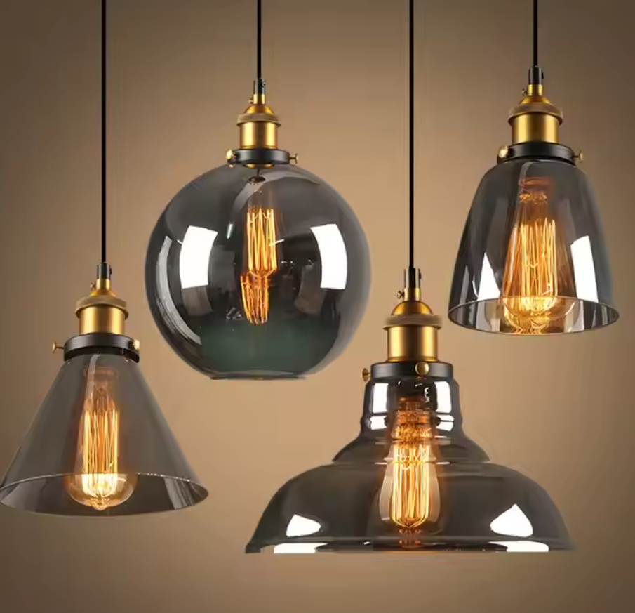 Mark of time · Nordic American country retro industrial wind glass chandelier