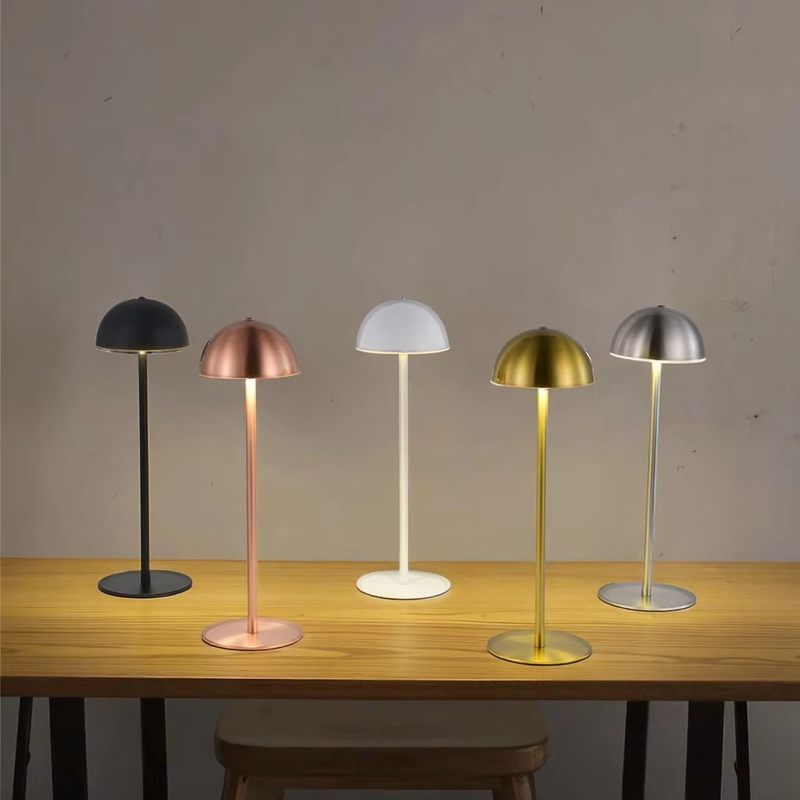Modern Luxury Creative Atmosphere Lamp Simple Touch Night Light for Dining & Living Room Small Table with Iron Body Metal Shade